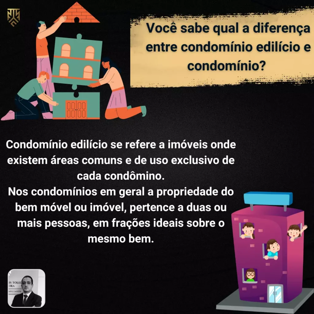 VOCÊ SABE QUAL A DIFERENÇA ENTRE CONDOMÍNIO EDILÍCIO E CONDOMÍNIO?